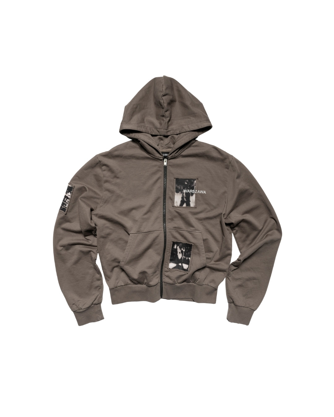 Warszawa Patched Zipped Hoodie